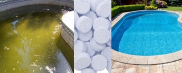 Dozownik Pływak + Chlor Małe Tabletki Multifunkcyjne Basen Jacuzzi 20g/1kg