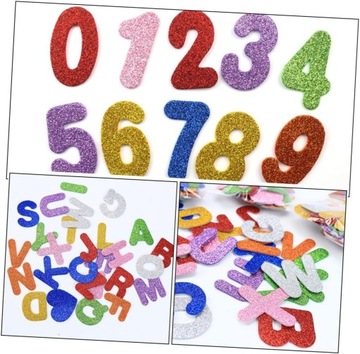 2 Paczki poprawka alfanumeryczna naklejki z jasnymi piankami urocza naklejk