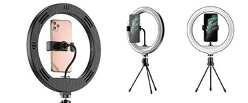 LAMPA LED uchwyt statyw media facebook tiktok IG