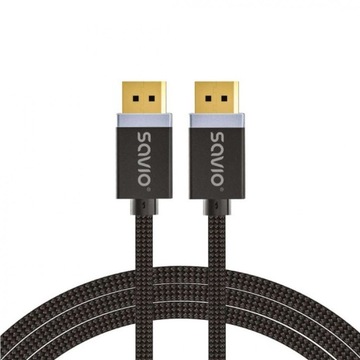 Savio Kabel DisplayPort (M) v1.4, 1m, CL-165