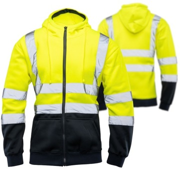 BLUZA Robocza ODBLASKOWA z Kapturem Seven Kings BRIXTON FLASH r. M