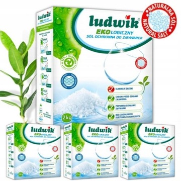 LUDWIK EKOLOGICZNY Sól do zmywarki 2 kg x 4 szt.