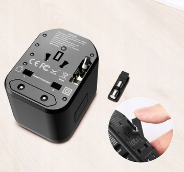 ЗАРЯДНОЕ УСТРОЙСТВО БЛОК ПИТАНИЯ FAST 4USB USB-C ДОРОЖНЫЙ АДАПТЕР QC