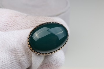 Кольцо-печатка из позолоченного серебра 17,77 г ZZ.154