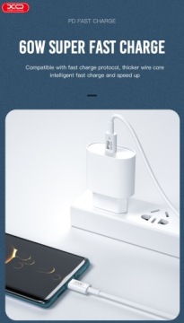 Кабель 2x TYPE-C USB-C PD 60W QC 3.0 Power Delivery