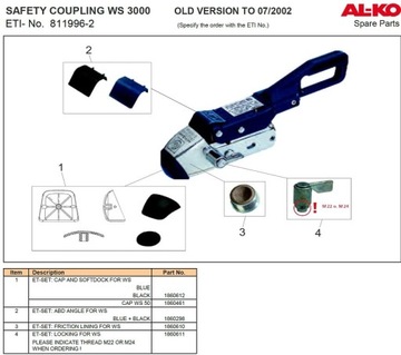 Winterhoff WS 3000 Накладка стабилизатора сцепного устройства WS3000