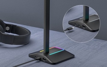 Подставка для наушников MOZOS D12 RGB со светодиодной подсветкой