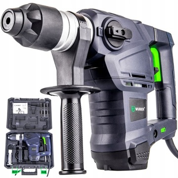MŁOT UDAROWY MŁOTOWIERTARKA 3 TRYBY 230V 2600W WIERTARKA SDS+ WALIZKA WUBER