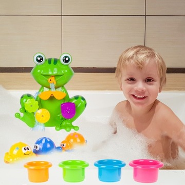 НАБОР ДЛЯ ВАННЫ ЛЯГУШКА ИГРУШКА ДЛЯ ДЕТЕЙ ЛЯГУШКА-ПЕРЕЛИВ ЧАШКИ