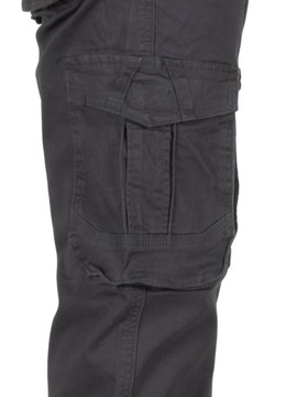 Spodnie męskie bojówki W:42 104 CM robocze szare
