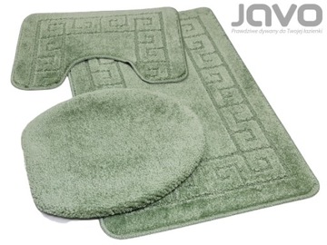 JAVO dywaniki łazienkowe 3cz 50x80 ATENA mięta