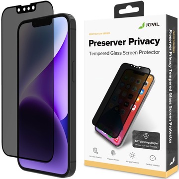 Szkło Prywatyzujące JCPAL Preserver Privacy do iPhone 14 Plus / 13 Pro Max