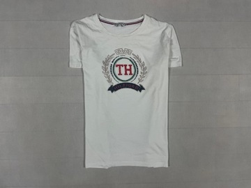 Tommy Hilfiger T-Shirt Koszulka Damska Biała Logo Unikat Klasyk XL