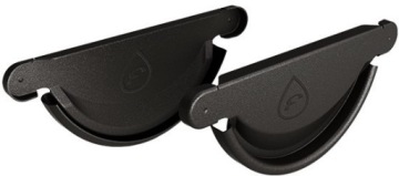 Denko rynny BUDMAT FLAMINGO 125mm - brązowy ciemny