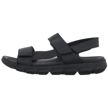 Buty Sandały Męskie Rieker Czarne 20800-00 Black