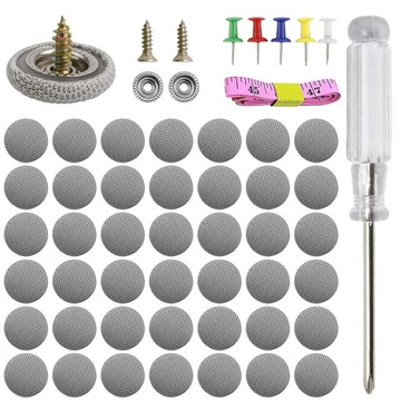 РЕМКОМПЛЕКТ АВТОМОБИЛЬНОЙ ЗАГОЛОВКИ 70 шт. + ОТВЕРТКА. САНТИМЕТР