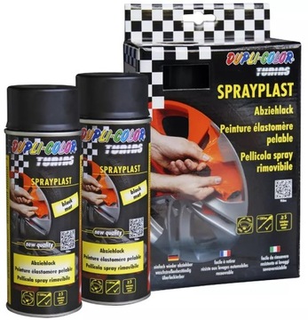 LAKIER CZARNY MATOWY, FOLIA W SPRAYU SPRAYPLAST 40