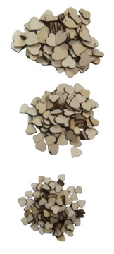 НАБОР ФАНЕРНЫХ СЕРДЦЕВ - деревянные сердечки, обрезки сердечек