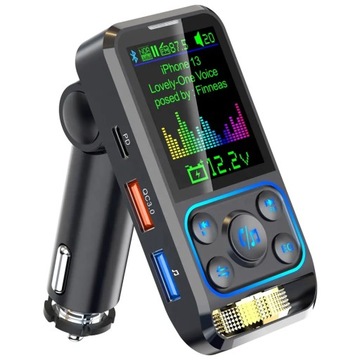 ПРЕМИУМ FM-ПЕРЕДАТЧИК ЗАРЯДНОЕ УСТРОЙСТВО Handsfree BT 5.3 USB SD QC MP126