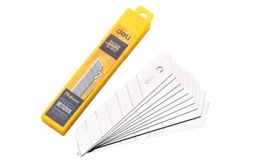 НАБОР ЗАПАСНЫХ ЛЕЗВИЙ ДЛЯ НОЖЕЙ 25 ММ DELI TOOLS, 10 ШТ.