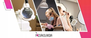 LED LAMP косметическая лупа для макияжа ресниц, белая