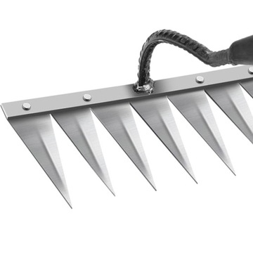 Железная садовая мотыга Прополка 7 зубьев, сталь