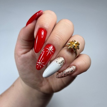 НАБОР УФ-ГИБРИДНЫХ ЛАКОВ ЧЕРНЫЙ БЕЛЫЙ КРАСНЫЙ