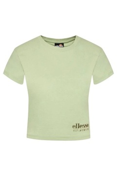 Koszulka ELLESSE damska crop t-shirt zielona krótki luźny EU 40