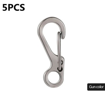 5Pcs Mini Spring Hanging Buckle Backpack Clasps