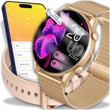Smartwatch Zegarek Damski Wodooporny 2 Gen PL Menu Rozmowy Smart Watch