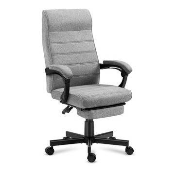 Fotel Biurowy Obrotowy z PODNÓŻKIEM NOWOCZESNY Mark Adler Boss 4.4 Grey
