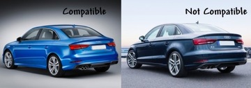 Диффузор для Audi A3 8V Facelift 16-19 S-Line, бампер, седан, кабриолет S3