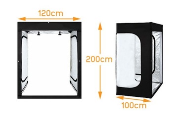 Большая палатка 100х120х200 со светодиодными лампами с диммером, 3 фона, чехол