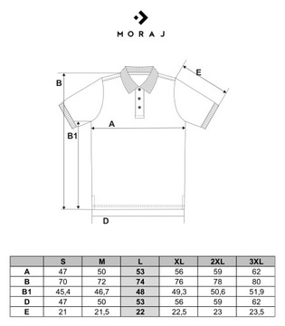 Koszulka Polo Męska Czarna Klasyczna Polówka z Kołnierzykiem MORAJ L