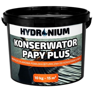 HYDRONIUM KONSERWATOR PAPY PLUS RENOWATOR DO DACHÓW MASA BITUMICZNA 10 KG