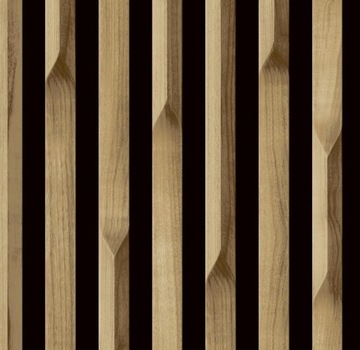 TAPETA 3D, flizelina-jak LAMELE z drewna- Grandeco