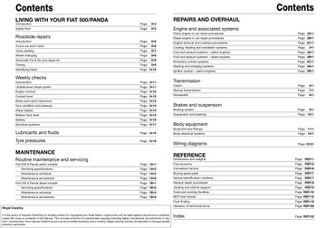 FIAT PANDA ХЭТЧБЕК 1.1 БЕНЗИНОВЫЙ (04-12) РУКОВОДСТВО