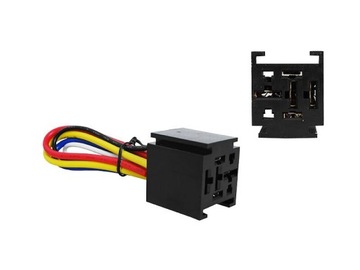 Przekaźnik samochodowy dużej mocy 12V 80A +gniazdo