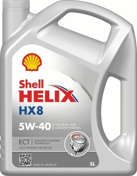 Olej silnikowy SHELL HELIX HX8 ECT 5W40 5L