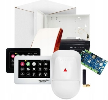 СИСТЕМА СИГНАЛИЗАЦИИ СЕНСОРНАЯ ПАНЕЛЬ ТЕЛЕФОН ПРИЛОЖЕНИЕ WIFI GSM 8 ДЕТЕКТОРЫ ДВИЖЕНИЯ