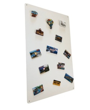 Tablica na magnesy z podróży biała 80x50 cm