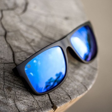 Duże matowe okulary Black n Blue Torrey Pines
