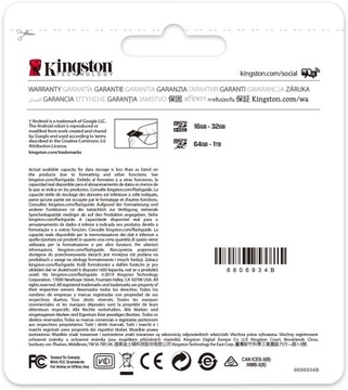 Kingston Canvas Select Plus 100R A1 micSDXC 512GB