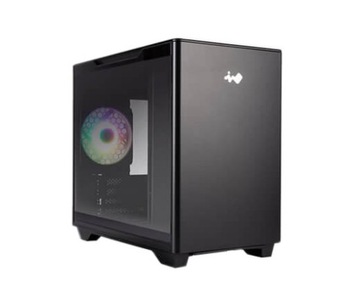 DOBRA OBUDOWA PC inWIN A3 MINI TOWER BLACK GAMING USB LED OKNO