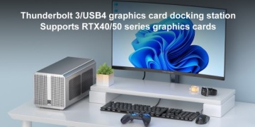 Док-станция Acasis eGPU, 40 Гбит/с, 1 разъем PCIe 3.0 x16 для Thunderbolt, USB4, 650 Вт