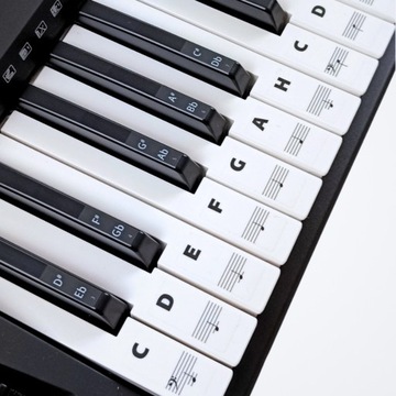 Наклейки Notes для клавиш, клавиатуры, фортепиано