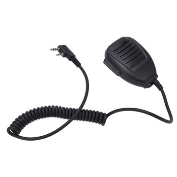 Walkie Talkie Ręczny mikrofon 2-pinowy wskaźnik LED Obrotowy głośnik o 360°