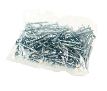 100 x 3,5 x 30 закаленных конических шурупов для дерева