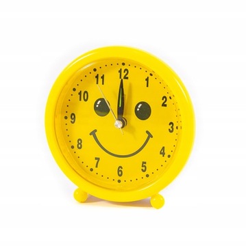 ZEGAR Z BUDZIKIEM BUŹKI EMOJI 11cm Różne Wzory