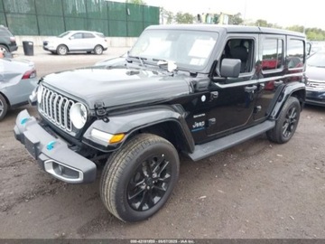 Jeep Wrangler IV 2024 Jeep Wrangler Jeep Wrangler Sahara 4XE od firmy ubezpieczeniowej 2.0 375KM, zdjęcie 2
